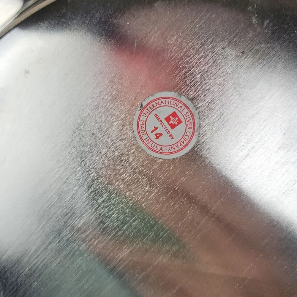 Vintage International Silverplate Round Platter Serving Tray 12